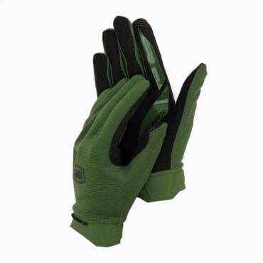 Мотоперчатки 100% Ridecamp Army Green Black - миниатюра 1