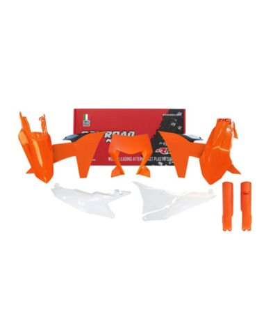 Комплект пластика оранжево белый KTM EXC EXC F 24-