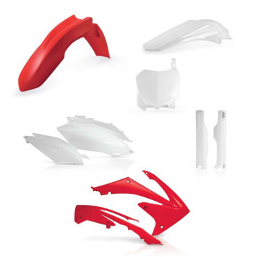 Комплект пластика Honda CRF250R (2011 2013), CRF450R (2011 2012), Красный белый - миниатюра 1