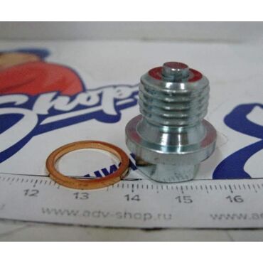 LS MAGNETIC OIL DRAIN PLUG M14x1.5 Болт магнитный сливной  XRV750, XL600, XL650 ( 10002914 / 10012306 ) - миниатюра 2