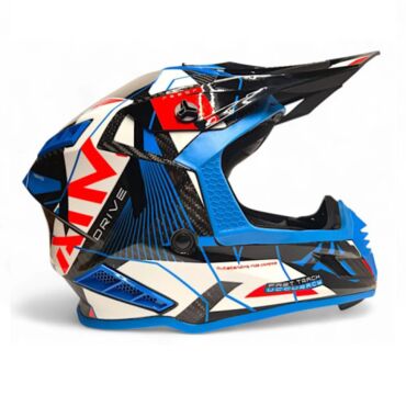 AiM Шлем RH855 Carbon Razor Blue Red - миниатюра 2