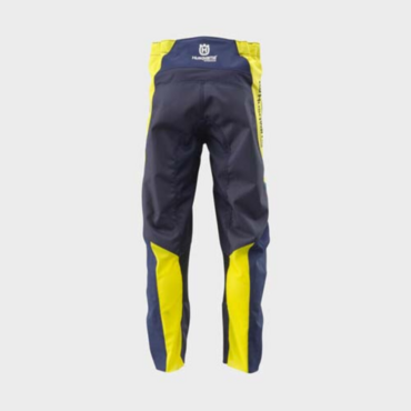 Мотоштаны подростковые Husqvarna Railed Kids Pants, blue yellow (24, Детская Кросс эндуро) - миниатюра 1