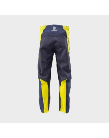 Мотоштаны подростковые Husqvarna Railed Kids Pants, blue yellow (24, Детская Кросс эндуро)