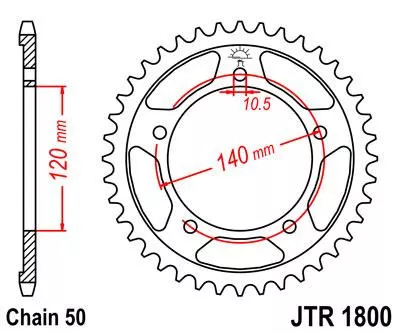 Звезда ведомая JTR1800 - фото 1