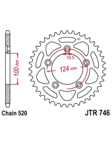Звезда ведомая JTR746 46