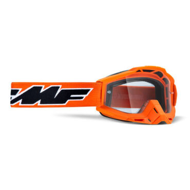 Маска кросс FMF - 100%  Powerbomb Enduro Rocket черная с прозрачной линзой - миниатюра 1