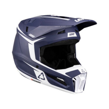 Leatt Шлем кроссовый 3.5 V26 Blue + очки Vizion 3.5 - миниатюра 3