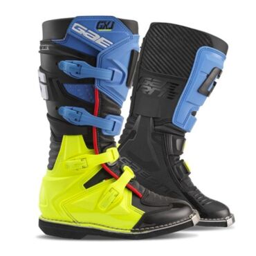 Gaerne Мотоботы детские женские GXJ Black Blue Fluo Yellow - миниатюра 5