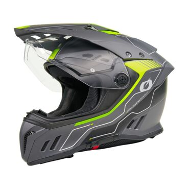 Oneal Шлем кроссовый со стеклом Sierra RS Echo желтый черный - миниатюра 6
