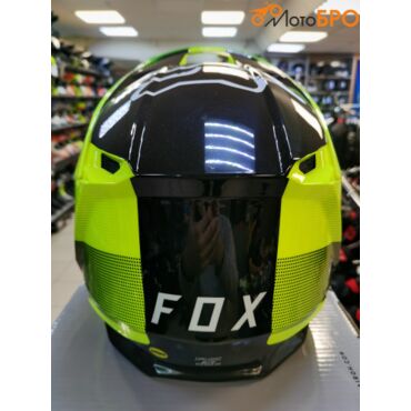 Мотошлем Fox V1 Ridl Helmet Flow Yellow - миниатюра 3
