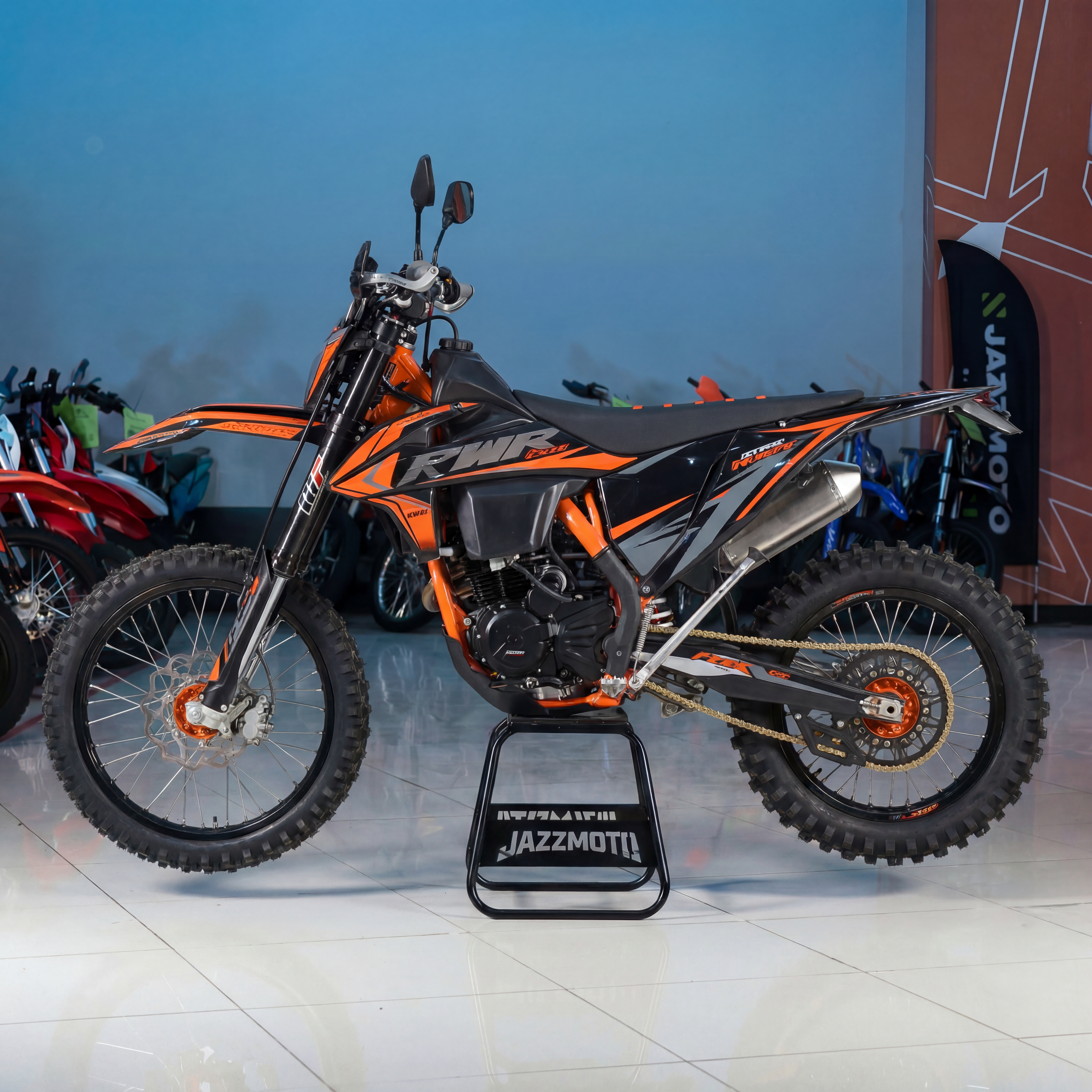 Мотоцикл кроссовый PWR FM250 (172FMM 3A) оранжевый - фото 1