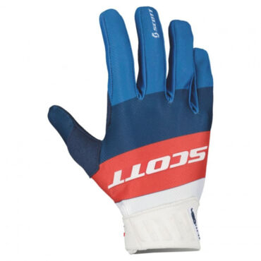 SCOTT Перчатки 450 Angled blue red - миниатюра 2