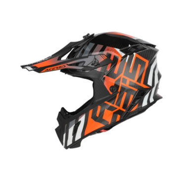 Acerbis Шлем Steel Carbon 22 06 Black Orange - миниатюра 7