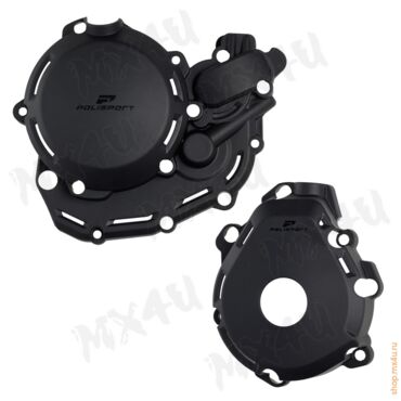 Комплект защита крышки сцепления + зажигания + помпы EXCF450 500 24 25 # FE450 501 24 25 # ECF 450 500 24 25 Черная - миниатюра 1