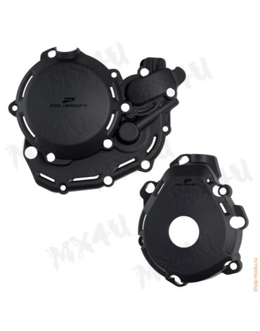 Комплект защита крышки сцепления + зажигания + помпы EXCF450 500 24 25 # FE450 501 24 25 # ECF 450 500 24 25 Черная
