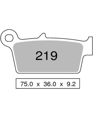 Колодки дискового тормоза Trofeo Sintered 219 (LMP204, FDB539)