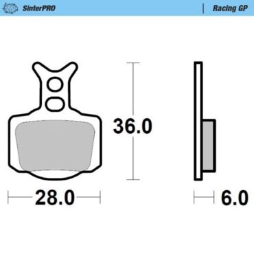 Тормозные колодки передние + задние MMT KTM SX50 2024-.. Husqvarna TC50 2024-.. GasGas MC50 2025 Racing GP - миниатюра 1