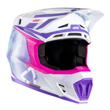 Leatt Шлем кроссовый  7.5 V26 Purple + очки Velocity 4.5 - миниатюра 2