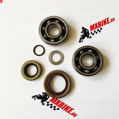 Комплект подшипников коленвала с сальниками KTM 65SX 09- / Husqvarna TC65 17- / GasGas MC65 21-