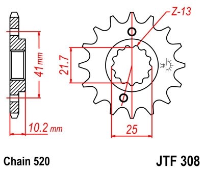 Звезда ведущая JTF308.15 - фото 1