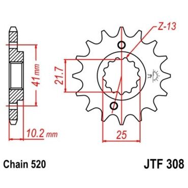 Звезда ведущая JTF308.15 - миниатюра 1
