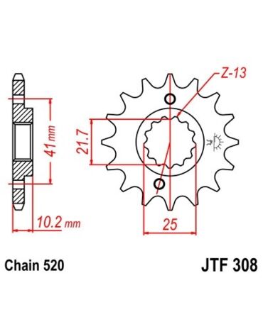 Звезда ведущая JTF308.15