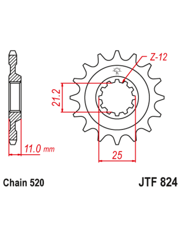 Звезда ведущая JTF824 15