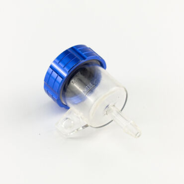 Бачок тормозной жидкости для мотоцикла (прямой) CNC Blue - миниатюра 1