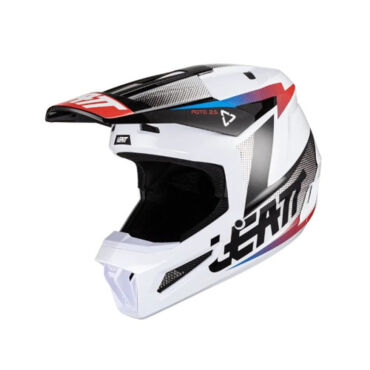 Leatt Шлем кроссовый Moto 2.5 Helmet Black White 2024 - миниатюра 1