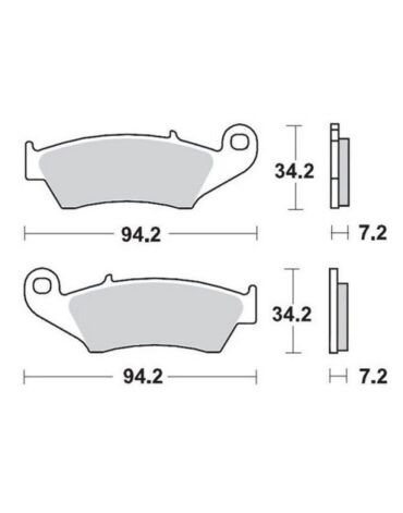 Тормозные колодки передние MMT YZ+F98 07 CR+F95-.. KX+F94-.. RM+Z96-