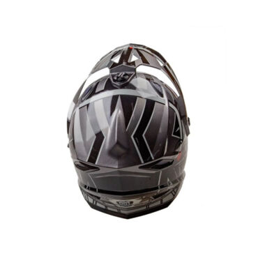 AiM Шлем JK802S Black Grey White - миниатюра 2