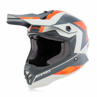 Acerbis Шлем детский IMPACT STEEL JUNIOR Orange Grey - миниатюра 3