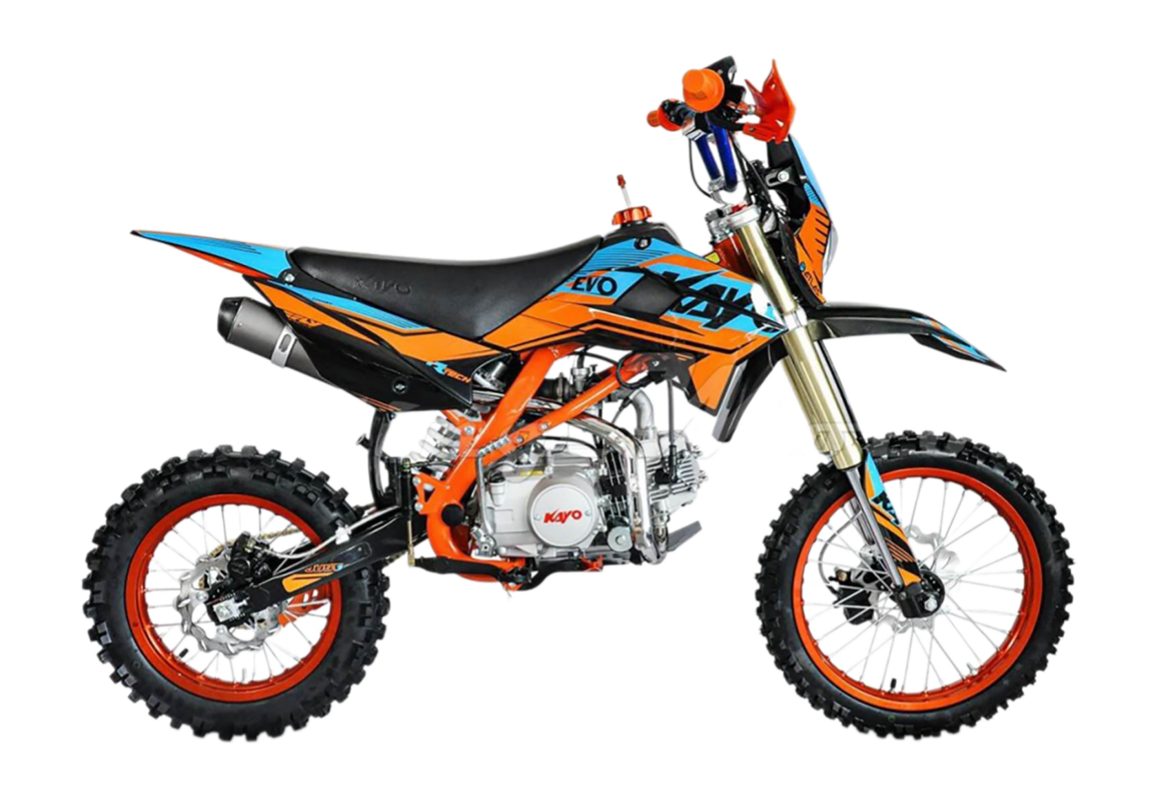 Питбайк KAYO EVOLUTION YX125EM 17 14 KRZ (механ. сцепл., эл. стартер) - фото 3