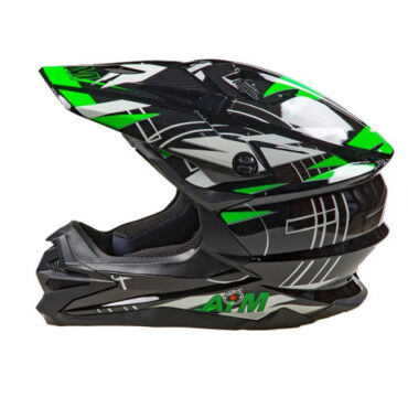AiM Шлем JK803S Green Black - миниатюра 2