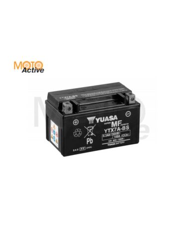 Мотоциклетная аккумуляторная батарея Yuasa Maintenance Free VRLA YTX7A BS(CP), 6 Ач