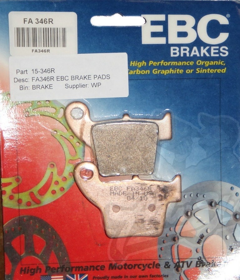 EBC колодки тормозные задние FA 346 R  (CRF) Re