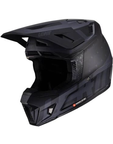 Шлем кроссовый Leatt 7.5 stealth с очками