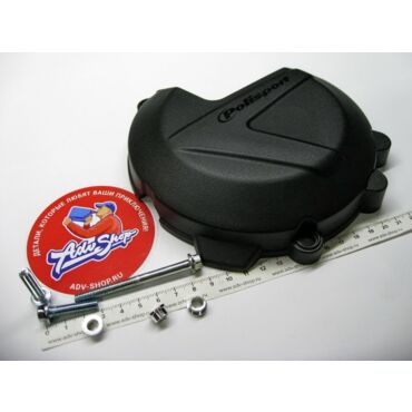 Polisport CLUTCH COVER  (BLACK) защита крышки сцепления 250 300 XCW / EXC TPI  / TEi 17 21 ( 179 0518 0 ) - миниатюра 2