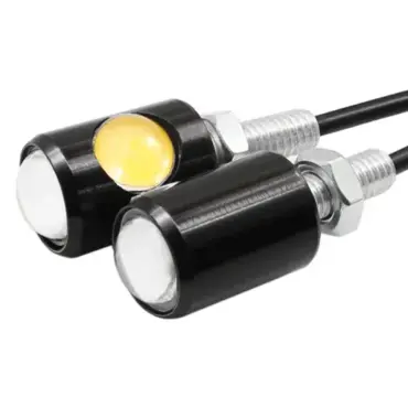 Поворотники LED белый свет черные - миниатюра 2