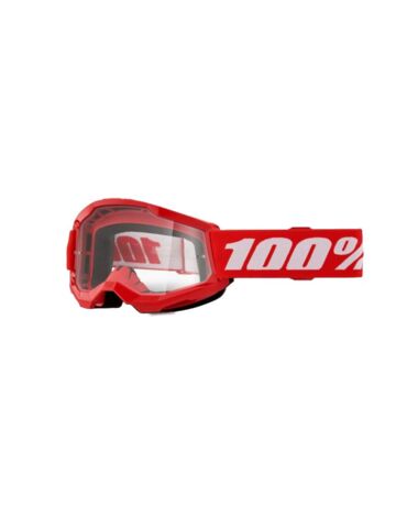 100% Очки подростковые Strata 2 Junior 2024 Red / Clear