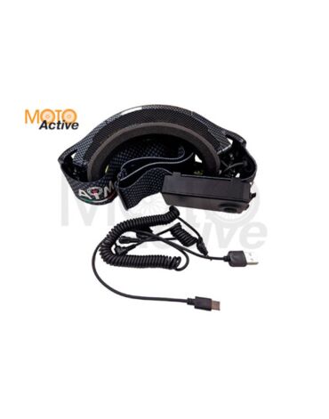 Очки снегоходные с магнитной линзой и подогревом AiM (PRO) 31 102 Accu Heated Carbon Glossy