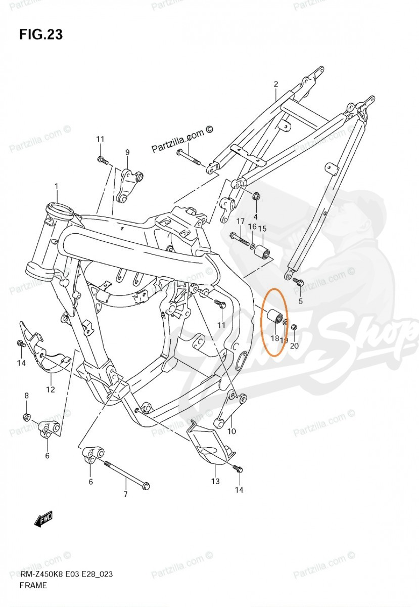 Ролик Chain Lower (4391035G00)