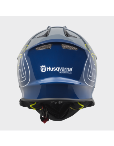 Шлем кроссовый Husqvarna Authentic Helmet, grey blue (S, Взрослая  Кросс эндуро)