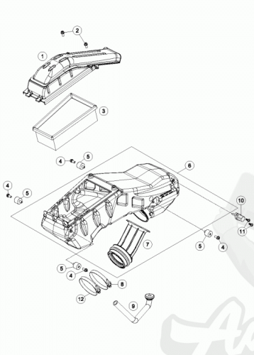 KTM воздушный фильтр PAPER 200X120 690 R / Enduro / SMC R 08 24 // HQV 701 17 24 // GAS 700 21 24 ( 76506015100 / 76506015000 ) - фото 2