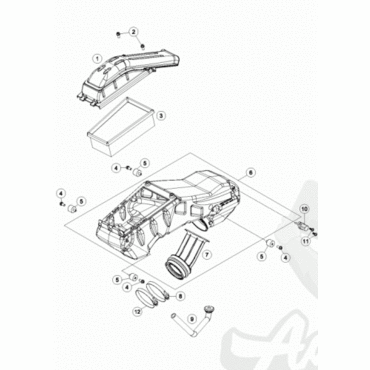 KTM воздушный фильтр PAPER 200X120 690 R / Enduro / SMC R 08 24 // HQV 701 17 24 // GAS 700 21 24 ( 76506015100 / 76506015000 ) - миниатюра 2
