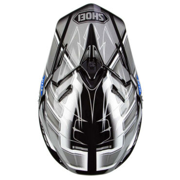 Шлем для мотокросса Shoei VFX WR Glaive TC 5 , черно белый - миниатюра 4