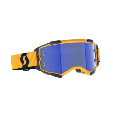 Scott Очки Fury dark yellow dark blue blue chrome works - миниатюра 1