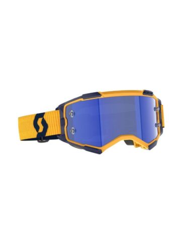 Scott Очки Fury dark yellow dark blue blue chrome works