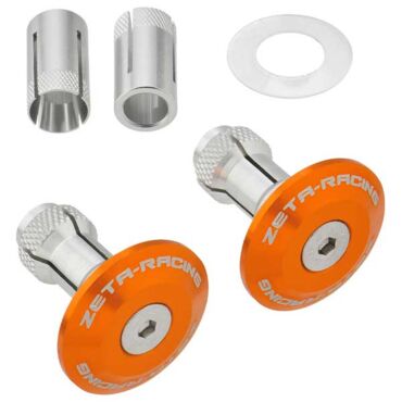 Заглушки в руль ZETA 35mm 2pcs Orange, ZE48 7109 - миниатюра 1