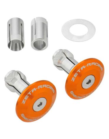 Заглушки в руль ZETA 35mm 2pcs Orange, ZE48 7109
